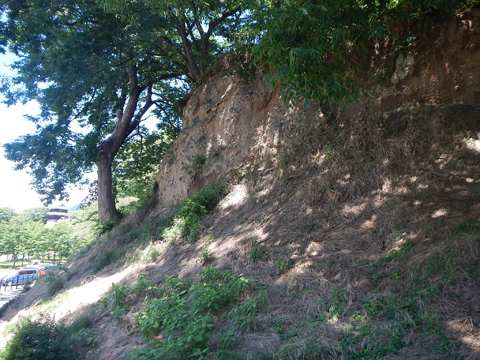 1.上田城の崖.JPG