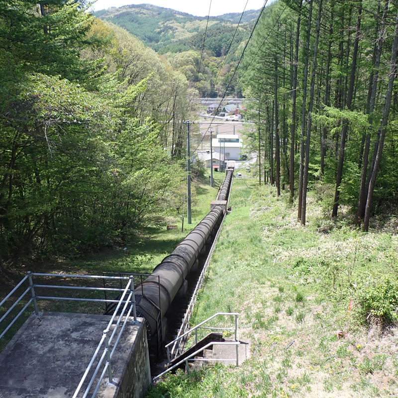 茅野の水力発電所